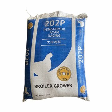 Dedak Makanan Ayam 202P Pembesaran / Broiler Chicken Feed | Gold Coin | Repack 1Kg