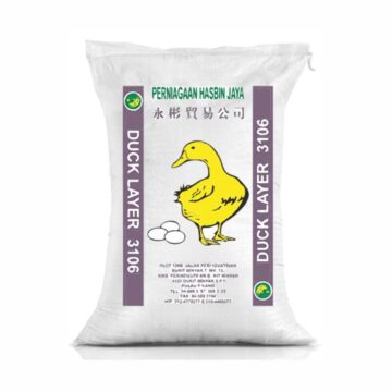 Dedak Makanan Itik Penelur 3106 / Layer Duck Feed | Hasbin Jaya | 25Kg