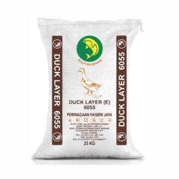 Dedak Makanan Itik Penelur 6055 / Layer Duck Feed | Hasbin Jaya | 25Kg