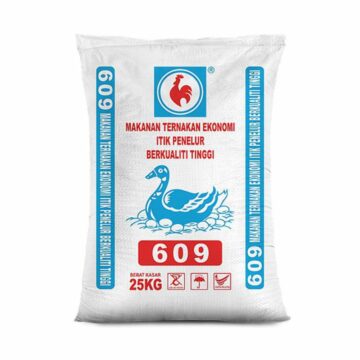 Dedak Makanan Itik Penelur 609 / Layer Duck Feed | HL Feedmills | 25Kg