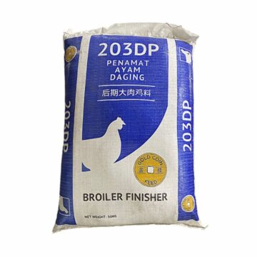 Dedak Makanan Ayam 203DP Penamat / Broiler Chicken Feed | Gold Coin | 50Kg