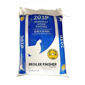 Dedak Makanan Ayam 203P Penamat / Broiler Chicken Feed | Gold Coin | 50Kg