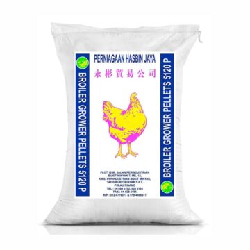 Dedak Makanan Ayam 5120P Pembesaran / Broiler Chicken Feed | Hasbin Jaya | 25Kg