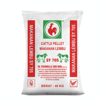 Dedak Makanan Lembu SY 705 / Cattle Feed | HL Feedmills | 40Kg