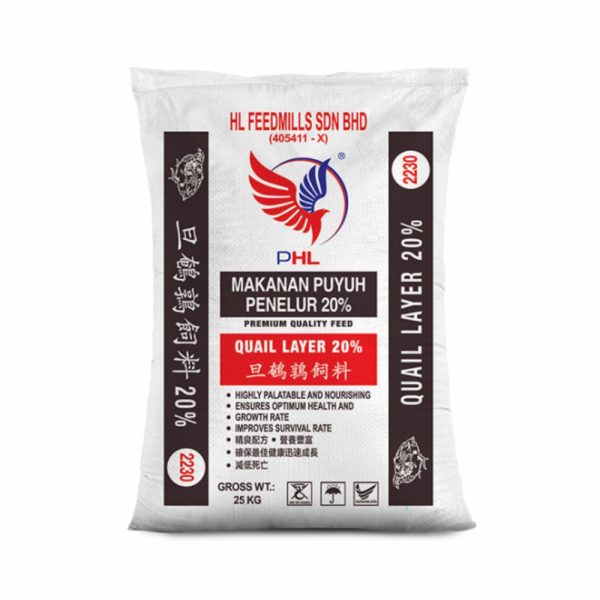 Dedak Makanan Puyuh Penelur 2230 | HL Feedmills | 25Kg