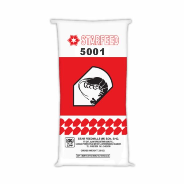 Dedak Makanan Udang Harimau 5001 | Star Feedmills | 25Kg