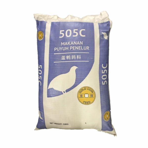 Dedak Makanan Puyuh Penelur 505C | Gold Coin | 25Kg