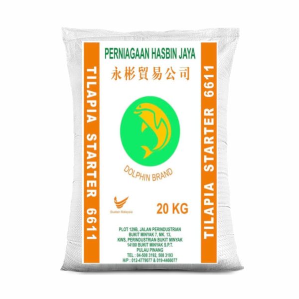 Dedak Makanan Ikan Air Tawar 6611 Permulaan | Hasbin Jaya | 20Kg