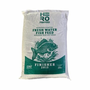 Dedak Makanan Ikan Air Tawar Hero 2815 Penamat / Floating Freshwater Fish Feed | Palaquin | 20Kg