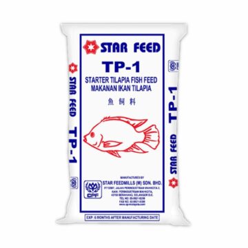 Dedak Makanan Ikan Air Tawar TP-1 Permulaan / Floating Freshwater Fish Feed | Star Feedmills | 20Kg