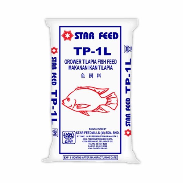 Dedak Makanan Ikan Air Tawar TP-1L Pembesaran | Star Feedmills | 20Kg