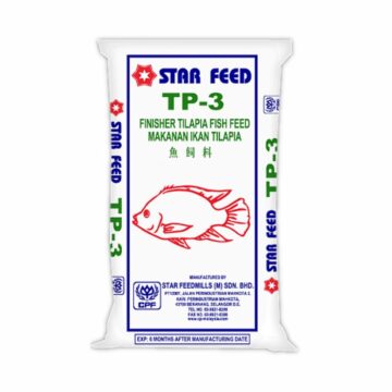 Dedak Makanan Ikan Air Tawar TP-3 Akhir / Floating Freshwater Fish Feed | Star Feedmills | 20Kg