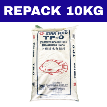 Dedak Makanan Ikan Air Tawar TP-0 Permulaan / Floating Freshwater Fish Feed | Star Feedmills | Repack 10Kg