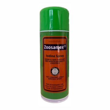 Zoosamex Iodin Spray | Spray Luka Ternakan 375ml