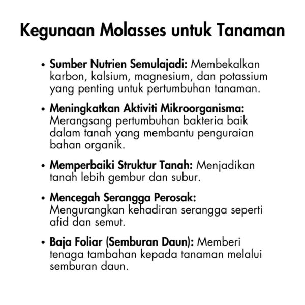 Molesses | Gula Merah Untuk Haiwan dan Tanaman 7kg