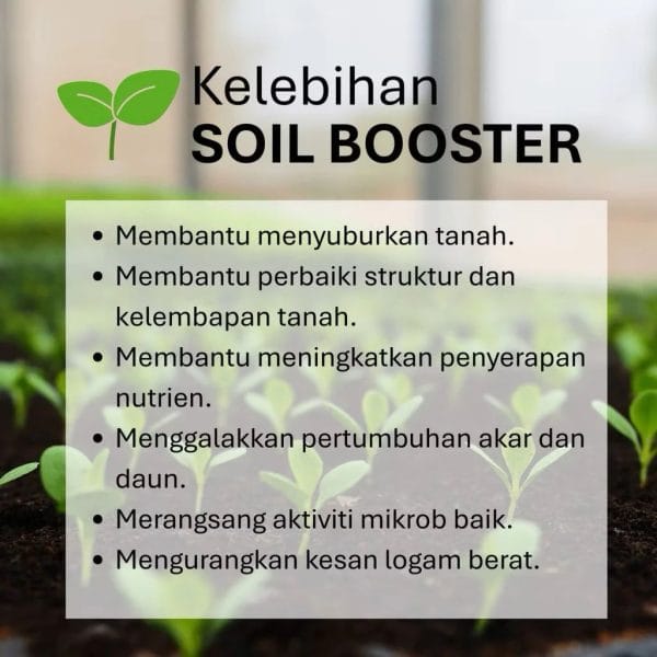 Soil Booster Activator / Baja Hitam / Penggalak Akar, Suburkan Tanah, Pulih Tanah Rosak | 200g