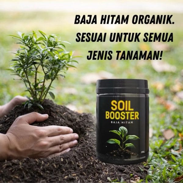 Soil Booster Activator / Baja Hitam / Penggalak Akar, Suburkan Tanah, Pulih Tanah Rosak | 200g