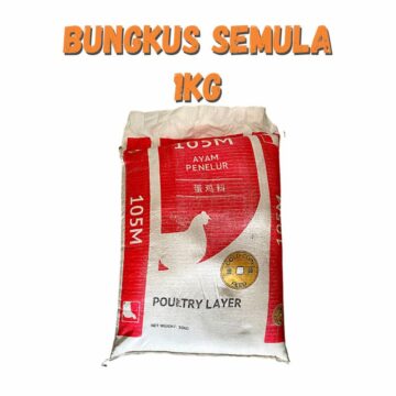 Dedak Makanan Ayam 105M Penelur / Layer Chicken Feed | Gold Coin Feedmills | Repack 1Kg