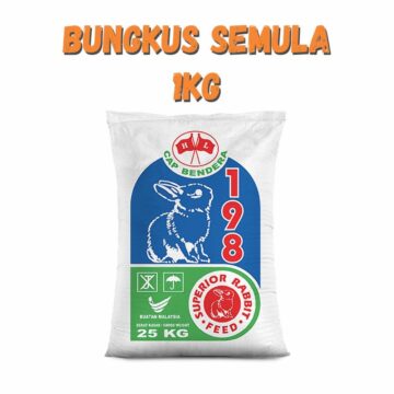 Dedak Makanan Arnab 198 / Rabbit Feed | HL Feedmills | Repack 1Kg