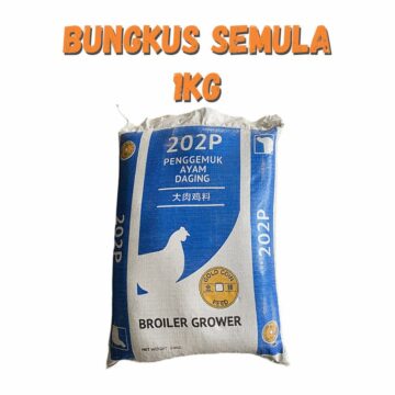 Dedak Makanan Ayam 202P Pembesaran / Broiler Chicken Feed | Gold Coin | Repack 1Kg