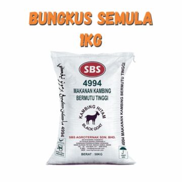 Dedak Makanan Kambing 4994 / Goat Feed | SBS Agroternak | Repack 1Kg
