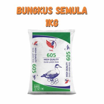 Dedak Makanan Itik Penelur 605 / Layer Duck Feed | HL Feedmills | Repack 1Kg
