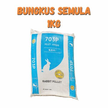 Dedak Makanan Arnab 703P / Rabbit Feed | Gold Coin Feedmills | Repack 1Kg