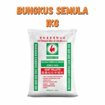 Dedak Makanan Kambing Dan Biri-Biri 808 / Goat Feed | HL Feedmills | Repack 1Kg