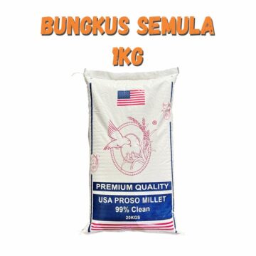 Sambau Putih Gred A | White Millet Gred A | Repack 1Kg