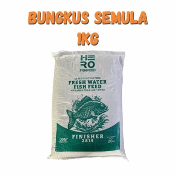 Dedak Makanan Ikan Air Tawar Hero 2815 Penamat / Floating Freshwater Fish Feed | Palaquin | Repack 1Kg