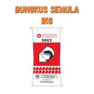 Dedak Makanan Udang Harimau 5002 / Shrimp Feed | Star Feedmills | Repack 1Kg