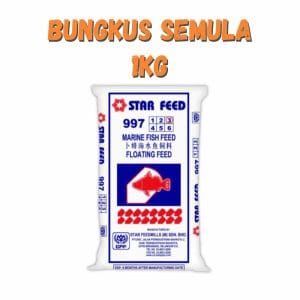 Dedak Makanan Ikan Air Masin 9973 Timbul / Floating Marine Fish Feed | Star Feedmills | Repack 1Kg