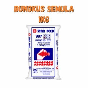 Dedak Makanan Ikan Air Masin 9974 Timbul / Floating Marine Fish Feed | Star Feedmills | Repack 1Kg