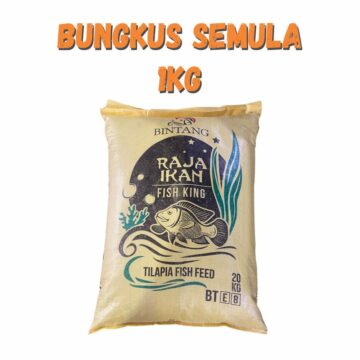 Dedak Makanan Ikan Air Tawar BTE8 Penamat / Floating Freshwater Fish Feed | Raja Ikan Bintang | Repack 1Kg