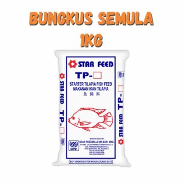 Dedak Makanan Ikan Air Tawar TP-0 Permulaan / Floating Freshwater Fish Feed | Star Feedmills | Repack 1Kg