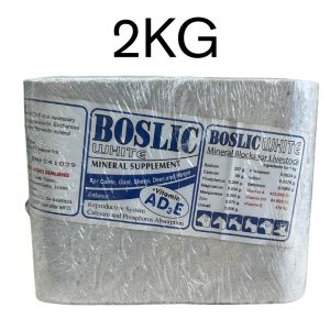 Garam Mineral Blok Ternakan / Mineral Block For Ruminant | Boslic White | 2Kg