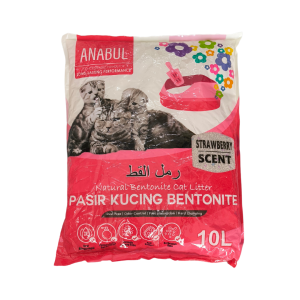 Pasir Kucing Anabul Strawberi / Anabul Cat Litter Sand Strawerry | 10L