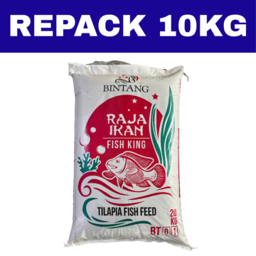 Dedak Makanan Ikan Air Tawar BT01 Permulaan / Floating Freshwater Fish Feed | Raja Ikan Bintang | Repack 10Kg