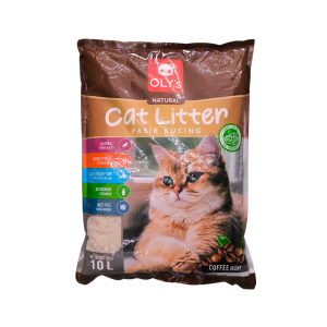 Pasir Kucing Oly's Natural Kopi / Oly's Natural Cat Litter Coffee | 10L