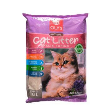 Pasir Kucing Oly's Natural Lavender / Oly's Natural Cat Litter Lavender | 10L