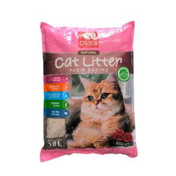 Pasir Kucing Oly's Natural Ros / Oly's Natural Cat Litter Rose | 10L