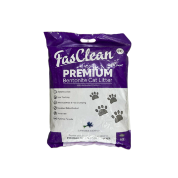 Pasir Kucing FasClean Premium Bentonite Lavender / FasClean Premium Bentonite Cat Litter Lavender | 10L