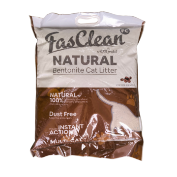 Pasir Kucing FasClean Natural Bentonite Kopi / FasClean Natural Bentonite Coffee | 10L