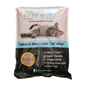 Pasir Kucing Q-Cat Baby Powder / Q-Cat Cat Litter Baby Powder | 10L