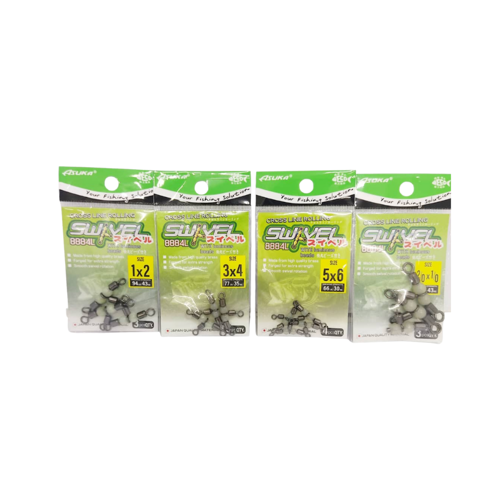 ASUKA CrossβLine Rolling Swivel W/Luminous Beads 8884L