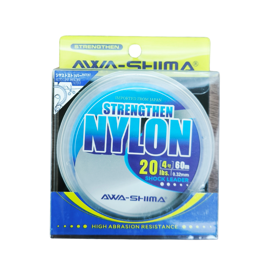 Tali Pancing AWA SHIMA Strengthen Nylon Shock Leader | 60m