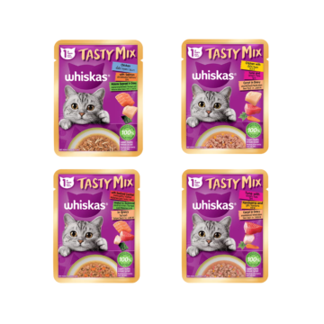 Whiskas Tasty Mix 1+ Years / Makanan Kucing Pouch Wet Food | 70g
