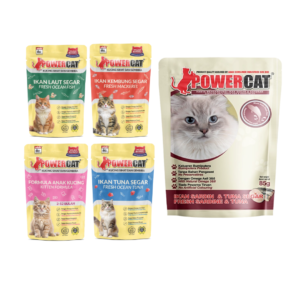 Makanan Kucing Basah Powercat / Wet Food Pouch | 85g