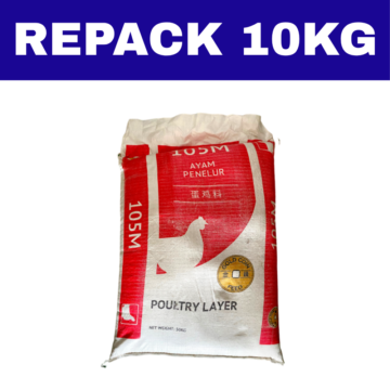 Dedak Makanan Ayam 105M Penelur / Layer Chicken Feed | Gold Coin Feedmills | Repack 10Kg