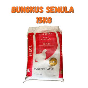 Dedak Makanan Ayam 105M Penelur / Layer Chicken Feed | Gold Coin Feedmills | Repack 15Kg